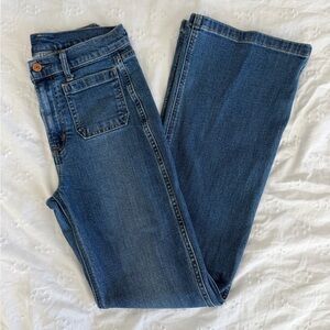 GAP High‑Rise Flare Jeans — Size 27